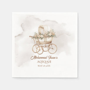 Boho Baby Carriage Aqiqah Unisex Moslim Pasgeboren Servet