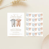 Boho Baby Clothes Genre Reveal Party Invitation