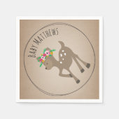 Boho Baby Deer Baby shower servetten (Voorkant)