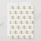 Boho Baby Girl Clothes Baby shower Invitation (Dos)