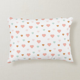 Boho baby girl pastel houdt van hart accent kussen