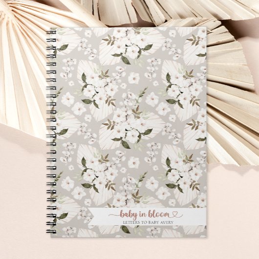Boho Baby in Bloom Letters to Baby Journal Noteboo Notitieboek