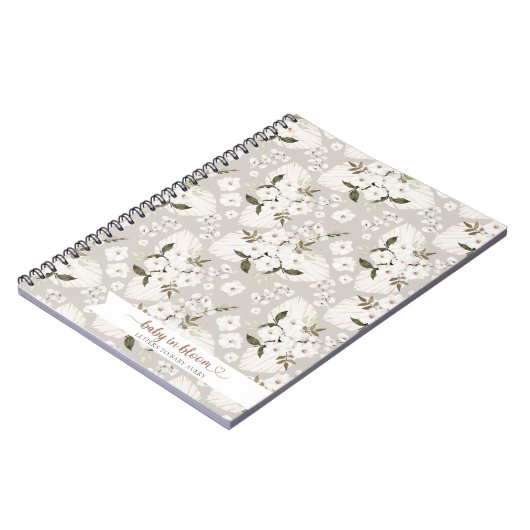 Boho Baby in Bloom Lettres to Baby Journal Noteboo (Côté gauche)