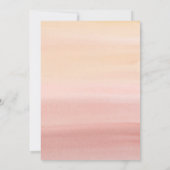 Boho Baby in Bloom Pampas Douche Invitation (Dos)