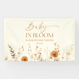 Boho Baby in Bloom Wildflower Baby shower Spandoek