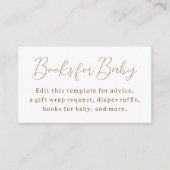 Boho Baby Kleding Baby shower Informatiekaartje (Voorkant)