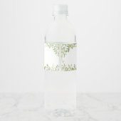 Boho Baby Kleding Baby shower Waterfles Etiket (Achterkant)