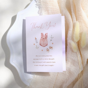 Boho Baby Kleding Meisje Geslacht Onthullen Bedankkaart