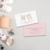 Boho Baby Kleding Waterverf Babysitter Visitekaartje