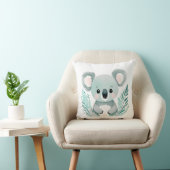 Boho Baby Koala Coussin Pastel Green personnalisé (Chaise)