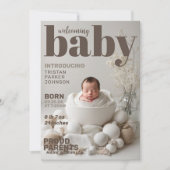 Boho Baby Magazine Faire-part de naissance (Devant)