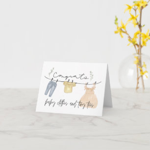 Boho baby meisje felicitatiekaart kaart