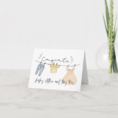 Boho baby meisje felicitatiekaart kaart (Voorkant)