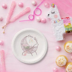 Boho Baby Meisje Shower Papier Borden Papieren Bordje