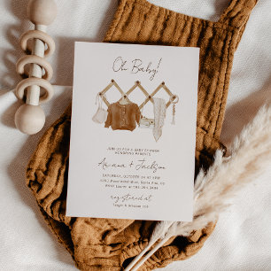 Boho Baby Neutral Douche Invitation