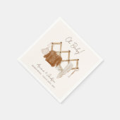 Boho Baby Neutrale Shower Invitation Servet (Hoek)