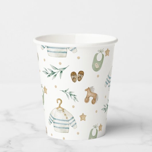 Boho Baby Pattern Papieren Bekers (Links)