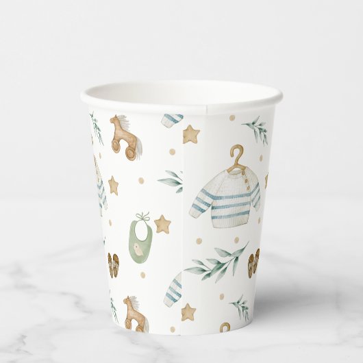 Boho Baby Pattern Papieren Bekers (Rechts)