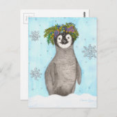 Boho Baby Penguin Briefkaart (Voorkant / Achterkant)