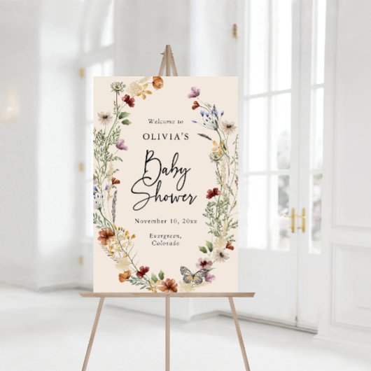 Boho Baby shower acryl teken Bord