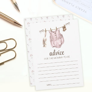 Boho baby shower Advice mammcards Advieskaart