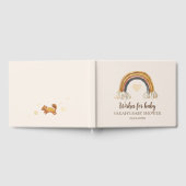 Boho Baby shower Aquarelle Arc-en-ciel livre d'hôt (Complet)