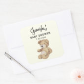 Boho Baby shower Bruin Beer 3-in Candle Sticker (Envelop)