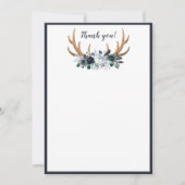 Boho Baby shower Carte de remerciements Baby Boy (Devant)