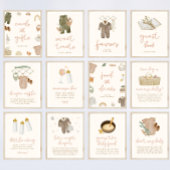 Boho Baby shower Guest Book Sign Poster