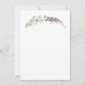 Boho Baby Shower Invitation Card Floral Watercolor (Dos)