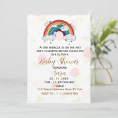 Boho Baby Shower Invitation Card Kaart (Staand voorkant)