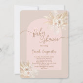 Boho Baby shower Invitation fille (Devant)