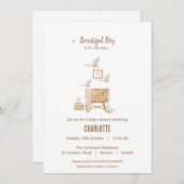 Boho Baby shower Invitation Kaart (Voorkant / Achterkant)