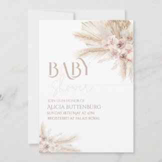 Boho Baby Shower Invitation Kaart