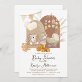 Boho Baby shower Kaart (Voorkant / Achterkant)