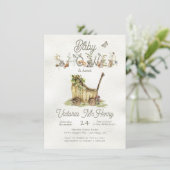 Boho Baby shower Kaart (Staand voorkant)