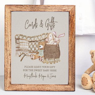 Boho Baby Shower Kaarten en Cadeaus Nursery Thema Poster