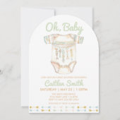 Boho Baby shower Oh Baby Invitation (Devant)