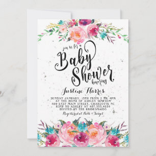 Boho Baby shower Uitnodiging