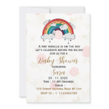 Boho Baby Shower Uitnodigingskaart