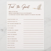 Boho Baby shower vindt het gastspel (Voorkant)