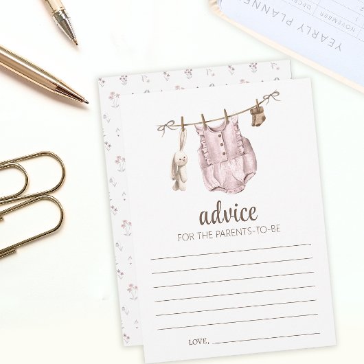 Boho baby shower vintage Conseils cartes parents