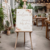 Boho Baby shower Welcome Sign. Modern Pampas Grass Poster
