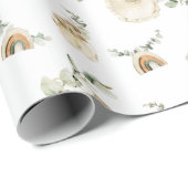 Boho Baby slabbetjes regenbogen botanische groen p Cadeaupapier (Rol Hoek)