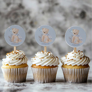 Boho baby teddy beer Classic Round Sticker