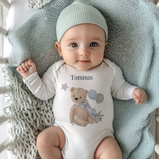 Boho baby teddybeer babyfeest  romper