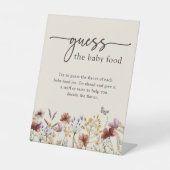 Boho Baby Voedselteken Reclamebord Met Voetstuk (Voorkant)