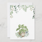 Boho Baby Wieg Baby shower Kaart (Achterkant)