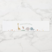 Boho-babydier Waterfles Etiket (Enkel label)