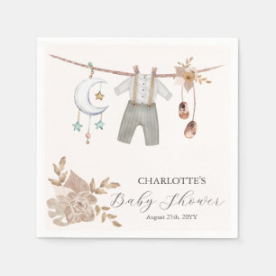 Boho babykleren jongens babyborrel servetten
